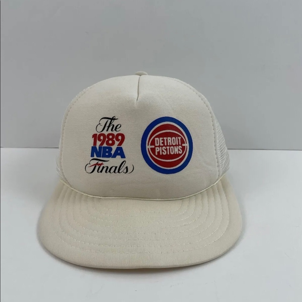 Detroit Pistons 1989 NBA Finals Cream Hat - Picture 2 of 7